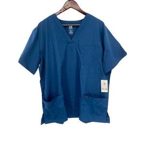 NWT Dagacci BLue Scrub Top XL New T-1000 BLUE